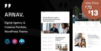 Arnav - Digital Agency & Creative Portfolio WordPress Theme